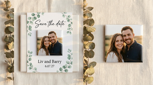 Save the Date + Custom Photo Magnet